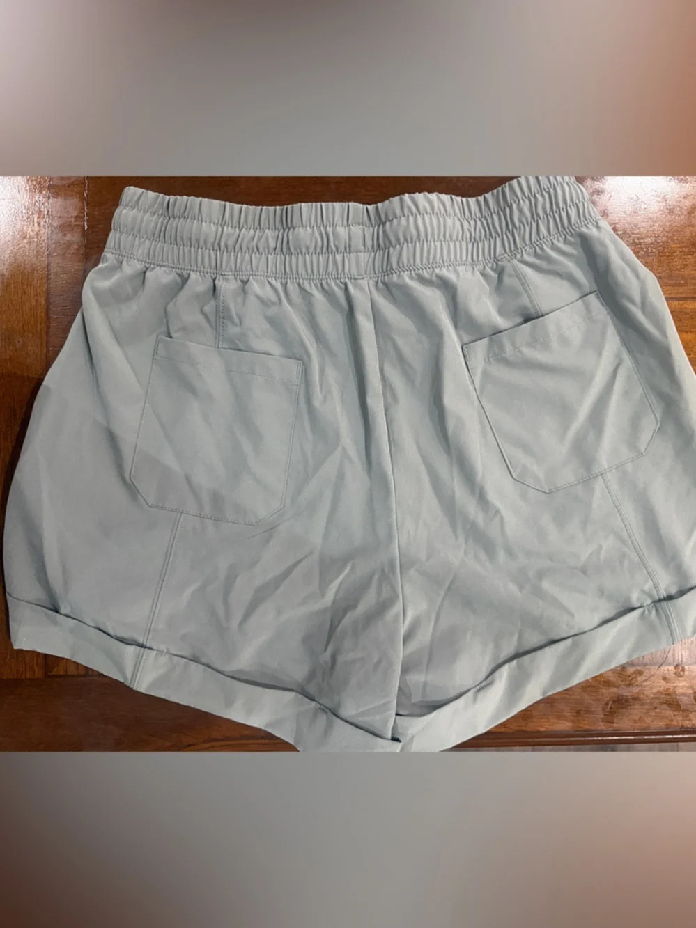 Apana Light Gray Athletic Drawstring Shorts - Picture 2 of 2